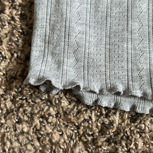 Gray Elodie Baby Tee with texture- size XL - Picture 3 of 3